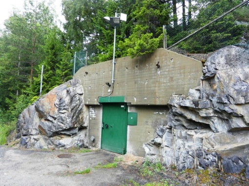 The door to the ex- civil defense control bunker. I wonder what is there now?