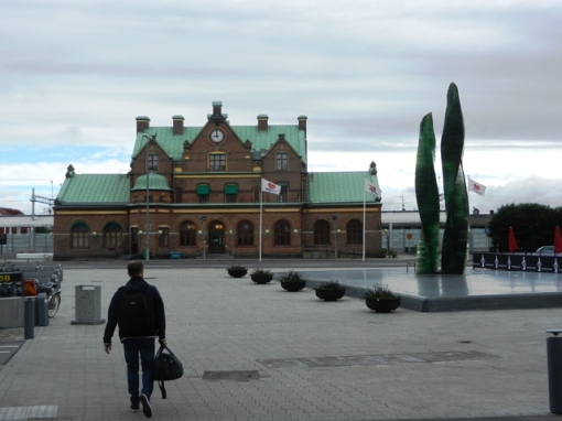 A completely different style of station in Umeå